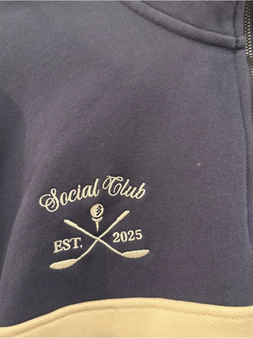 Entitled Housewife She Gone Inc The GieurIz Colorblock 1/4 zip Sweatshirt XXL - Picture 5 of 11